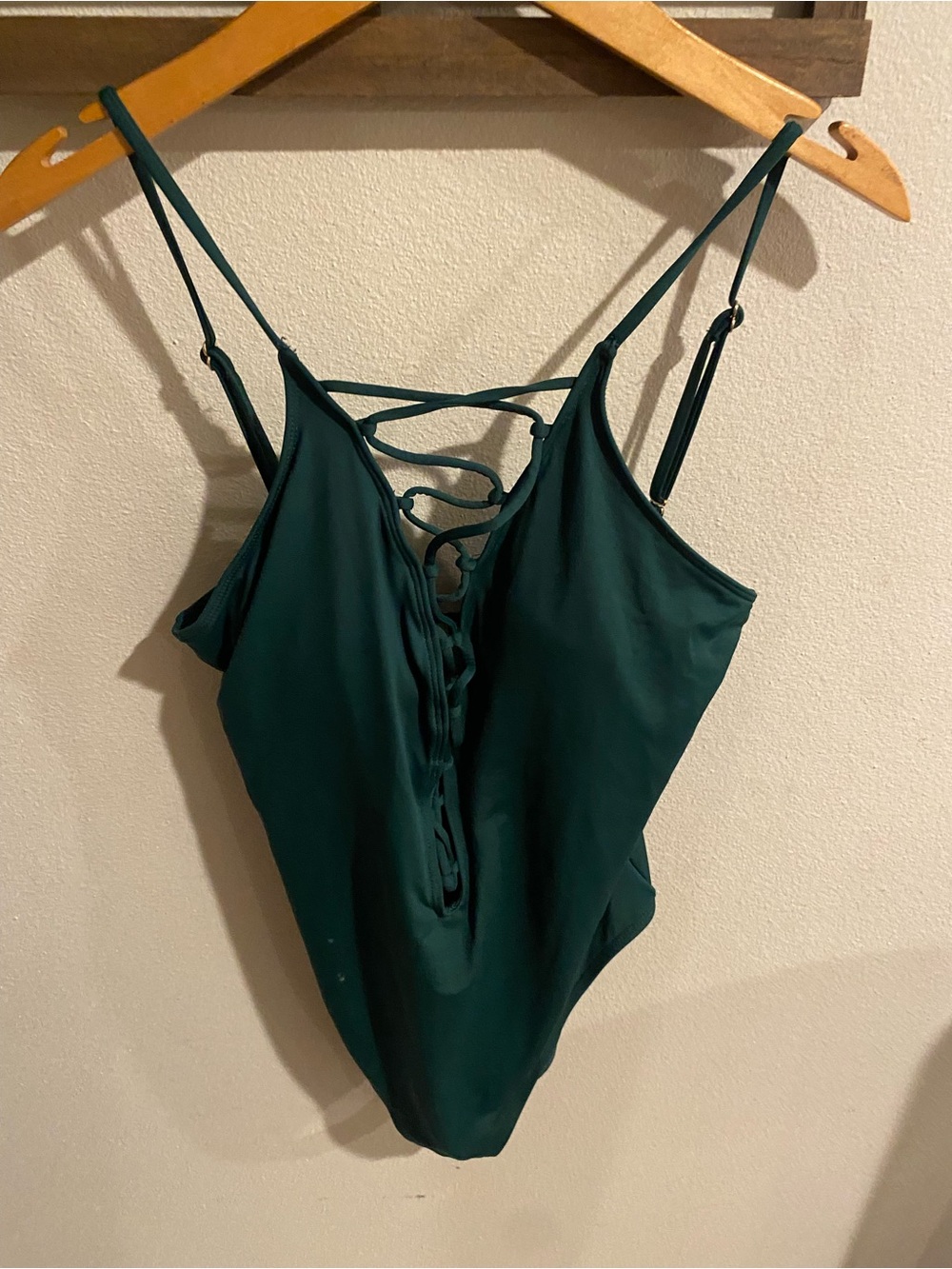 La Blanca Dark Green One Piece Bikini Size 16